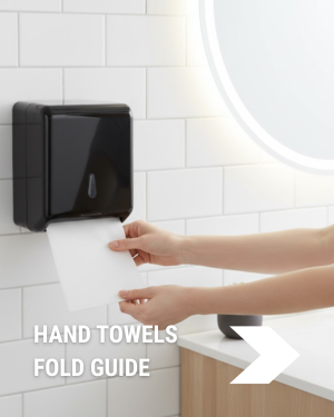 Hand Towel Fold Guide Banner